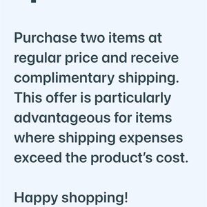 Promotional Shipping Offer Sign